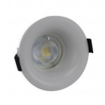 Foco fijo empotrar SPA02 PC Blanco 85mm, para Lámpara GU10/MR16, desde 2,90€/Ud